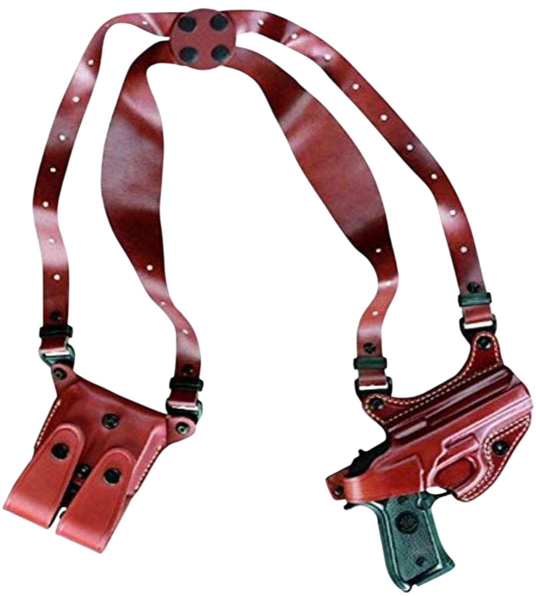 Gould and Goodrich Gold Line Shoulder Holster, Chestnut Brown